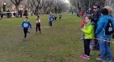 Imagen de la jornada de atletismo este domingo en la Alameda Cervantes. / SN