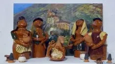 El belén de Tajueco en la exposición./TL