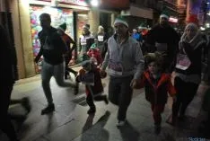 Imagen de la carrera navideña de este sábado. / SN