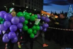 Imagen de la carrera navideña de este sábado. / SN