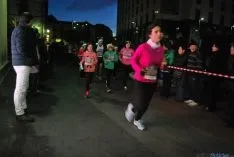 Imagen de la carrera navideña de este sábado. / SN