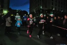Imagen de la carrera navideña de este sábado. / SN