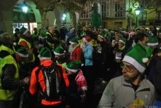 Imagen de la carrera navideña de este sábado. / SN