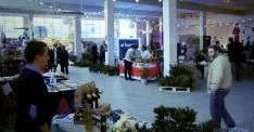 Una imagen del mercado navideño.