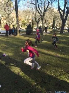 Imagen de la jornada de atletismo este domingo en la Alameda Cervantes. / SN