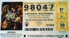 El número correcto de la lotería del San José.