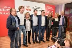 Imagen del mitin del PSOE este miércoles en Soria.