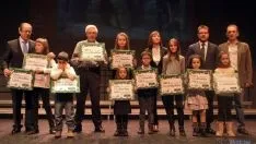 Los premiados del concurso de Caja Rural./SN