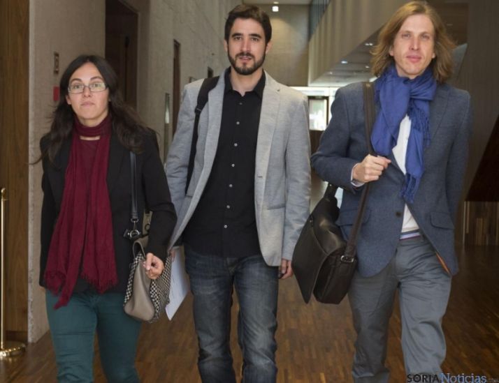 Tres procuradores de Podemos Castilla y León.