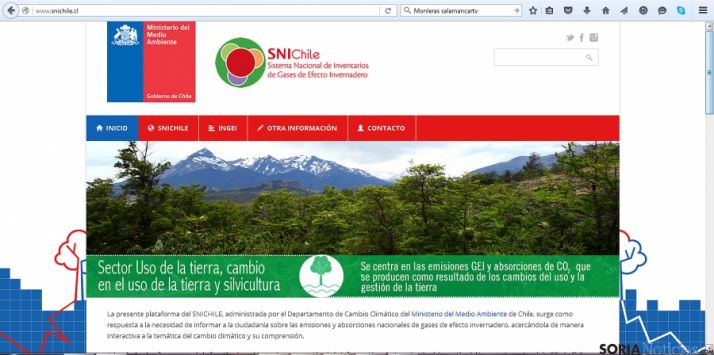 Imagen del portal de medioambiente chileno. / Cesefor