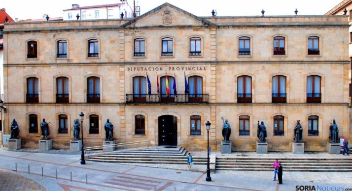 Fachada principal de la Diputación de Soria. / SN