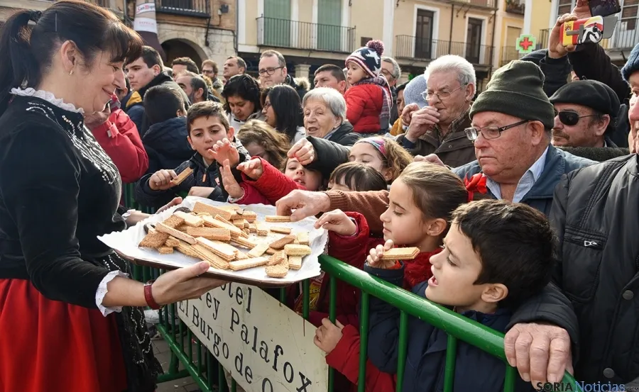 El sacrificio del gorrino este domingo en El Burgo. / SN