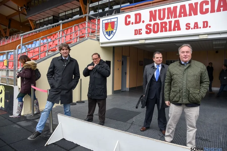 El CD Numancia presenta su puntero sistema de calefacción para el estadio de Los Pajaritos. / SN 