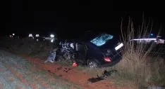Uno de los vehículos tras el accidente. / SN