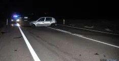 Uno de los tres vehículos implicados en el trágico accidente. / SN