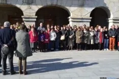 Concentración de repulsa en Hontoria del Pinar