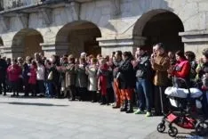 Concentración de repulsa en Hontoria del Pinar