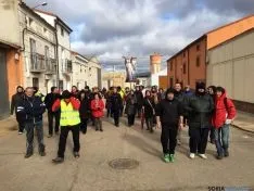 Los peregrinos en la etapa./DOS