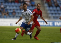 Una de las imágenes del partido en Tenerife.
