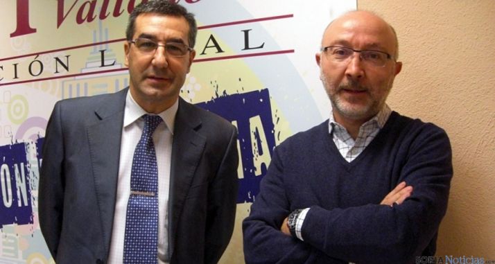 Fernando Toribios, (izda.) con el periodista Ignacio Pérez, de EPCYL.