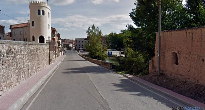 La avenida de Valladolid, en San Esteban de Gormaz. / GM