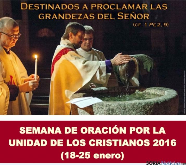 Cartel de ciclo de oración. 
