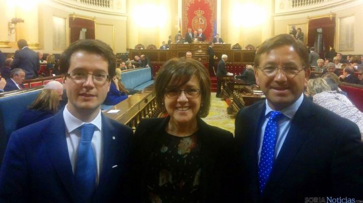 Angulo, Cabezón (izda.) y Martínez./JAPM