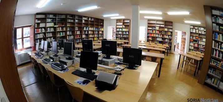 Una sala de la UNED en Soria. / SN