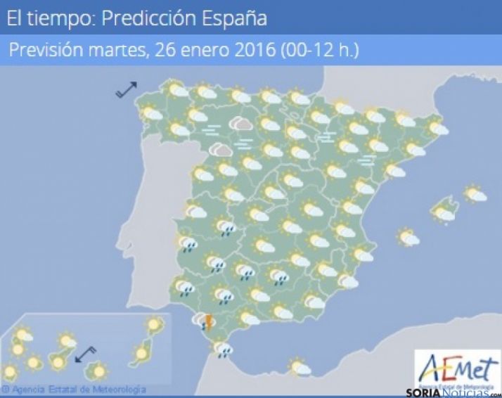 Descenso ligero de las temperaturas, que estarán entre 0 y 13 grados