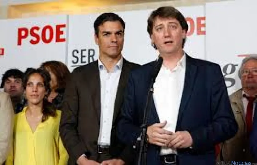 Carlos Martínez, en la visita de Pedro Sánchez a Soria.