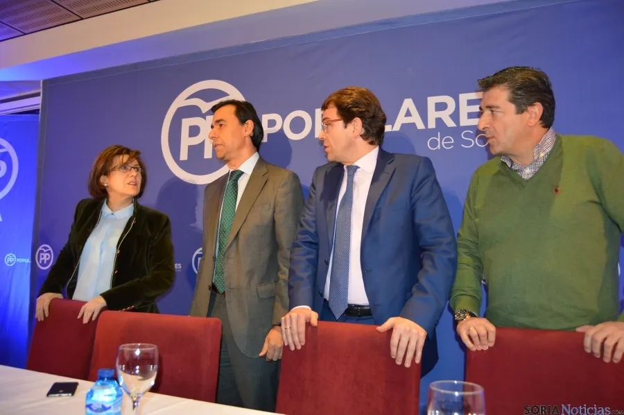 Angulo, Fdez. Maíllo, Fdez. Mañueco y Peregrina.