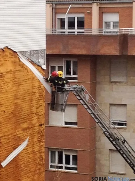 Actuación de los bomberos.