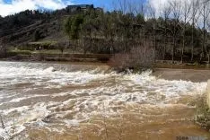Imagen de la crecida del Duero a su paso por la ciudad. / SN