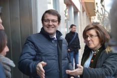 El alcalde de Salamanca con Marimar Angulo./SN