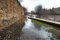 Imagen de la crecida del Duero a su paso por la ciudad. / SN