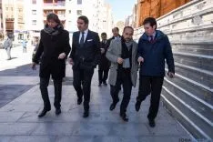 El consejero de Fomento y Medio Ambiente ha traído compromisos económicos para Soria.