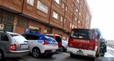 Los bomberos en el lugar del fuego. / SN
