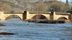 El Duero en la capital esta mañana de lunes. / SN