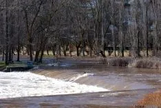 El Duero en la capital esta mañana de lunes. / SN