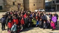 Peregrinos y feligreses en Gómara./DOS