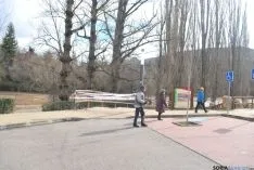 Imagen de la crecida del Duero a su paso por la ciudad. / SN