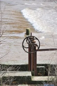 Imagen de la crecida del Duero a su paso por la ciudad. / SN