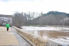 Imagen de la crecida del Duero a su paso por la ciudad. / SN
