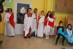 Ambiente romano en el Santa Teresa de Jesús este viernes. / SN