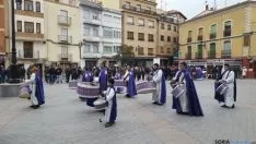 Una de las escenas este sábado en Ágreda./SN