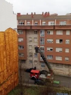 Actuación de los bomberos.