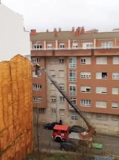 Actuación de los bomberos.