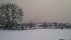 Imagen de la nevada en Duruelo