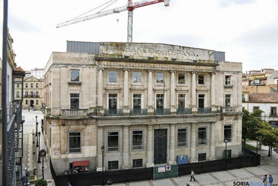 La antigua sede del Banco de España sigue sin inquilinos una década después.
