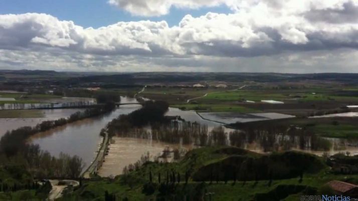 Desbordamiento del río Duero.